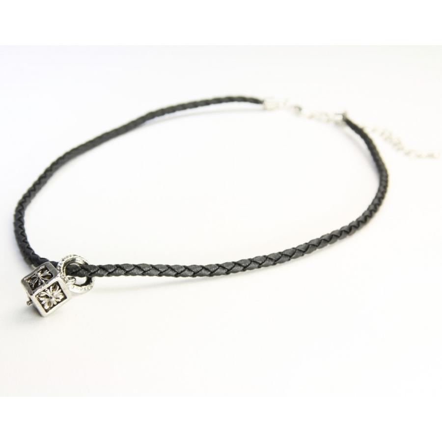 ネックレス メンズ チョーカー メンズネックレス サイコロ シンプル シルバー Pcn9 8blk ステージアクセサリーゴージャス屋 通販 Yahoo ショッピング