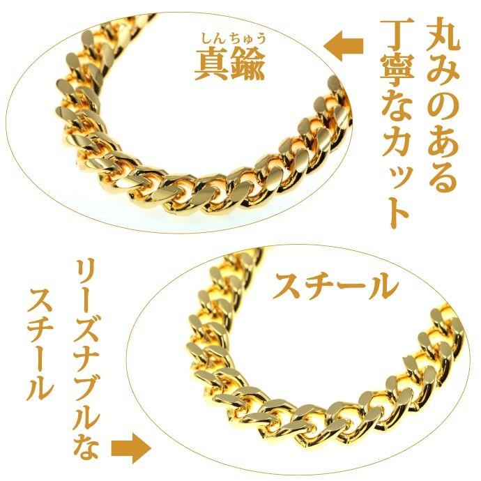 ネックレス necklace メンズ 喜平 ゴールド チェーン ロングネックレス 真鍮 7mm 70cm｜gorgeous-ya｜05