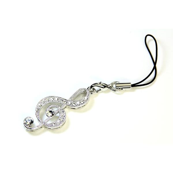 SWAROVSKI（スワロフスキー） ストラップ ト音記号 音楽 アクセサリー