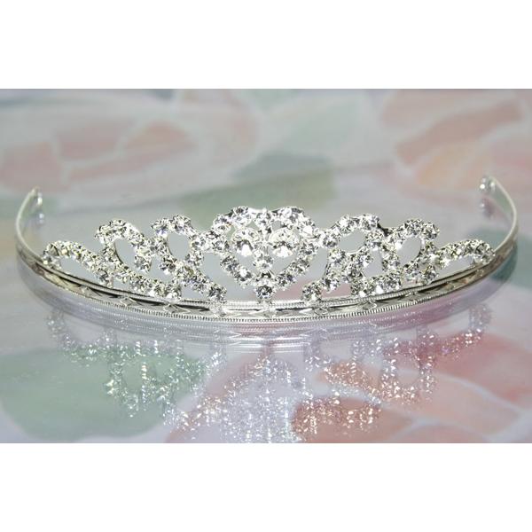 ティアラ 結婚式 ウェディング 髪飾り ヘアアクセサリー ブライダルティアラ スワロフスキーティアラ | SWAROVSKI | 02