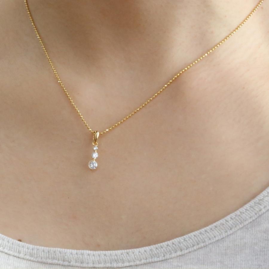 SWAROVSKI（スワロフスキー） ネックレス トリロジー 3ストーン CZ