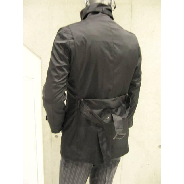 【秋冬春対応】 美品 ブラック コート ライナー付き ビジネス 通勤 メンズ 黒 Between Classic コート カシミヤ ウール アウター ジップライナー付