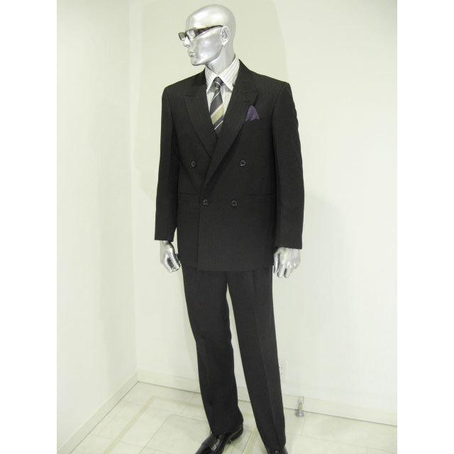 ダブルスーツ メンズスーツ パーティースーツ 秋冬春 ブラック 
