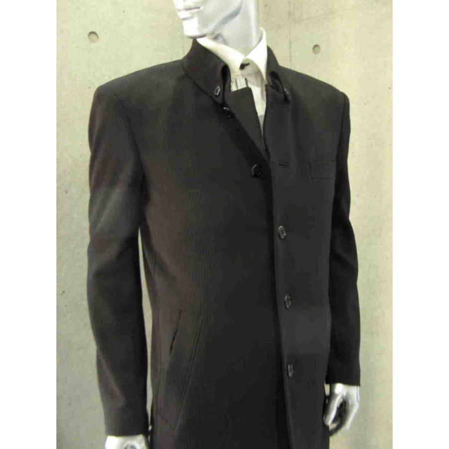 ボタンダウンカラースーツ メンズスーツ ゆったり 秋冬春 40代 50代 大きい ブラック AB5 AB6
