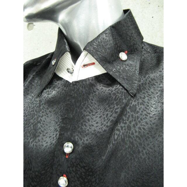 Drophead メンズシャツ ワンピースカラードレスシャツ ブラック レオパード柄 ヒョウ柄 サイズｌ 31 1leob メンズスーツ専門店ダーツチープ 通販 Yahoo ショッピング