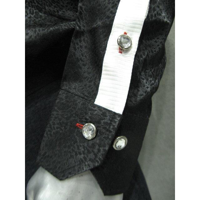 Drophead メンズシャツ ワンピースカラードレスシャツ ブラック レオパード柄 ヒョウ柄 サイズｌ 31 1leob メンズスーツ専門店ダーツチープ 通販 Yahoo ショッピング