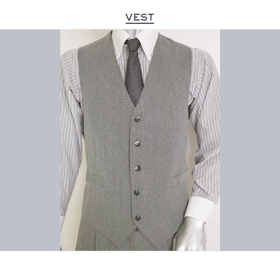 スリーピース 3ボタン メンズスーツ グレー 春夏 サイズLL : メンズ