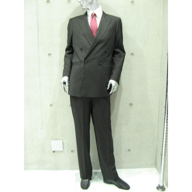 ダブルスーツ メンズ パーティースーツ ドレススーツ ゆったり ブラック ペンシルストライプ柄 秋冬春 40代 50代 結婚式 大きいサイズ W27 12 メンズスーツ専門店ダーツチープ 通販 Yahoo ショッピング