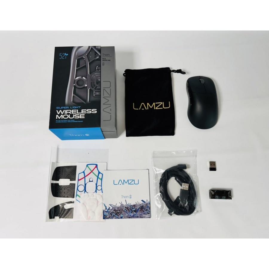 Lamzu Thorn ゲーミングマウス Charcoal Black 軽量52g 26000DPI ラムズ ソーン｜gorilla-forest｜02