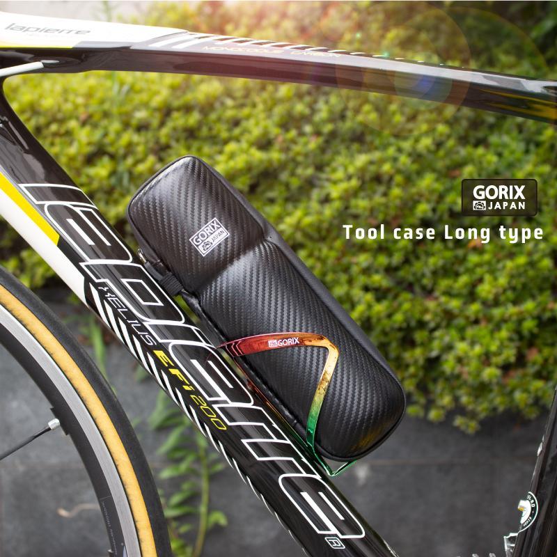 【送料無料】GORIX ゴリックス ツールケース 自転車 ロング25cm プチロング 22.5cm 防水ファスナー ロードバイク カーボンブラック ジップケース | GORIX | 14