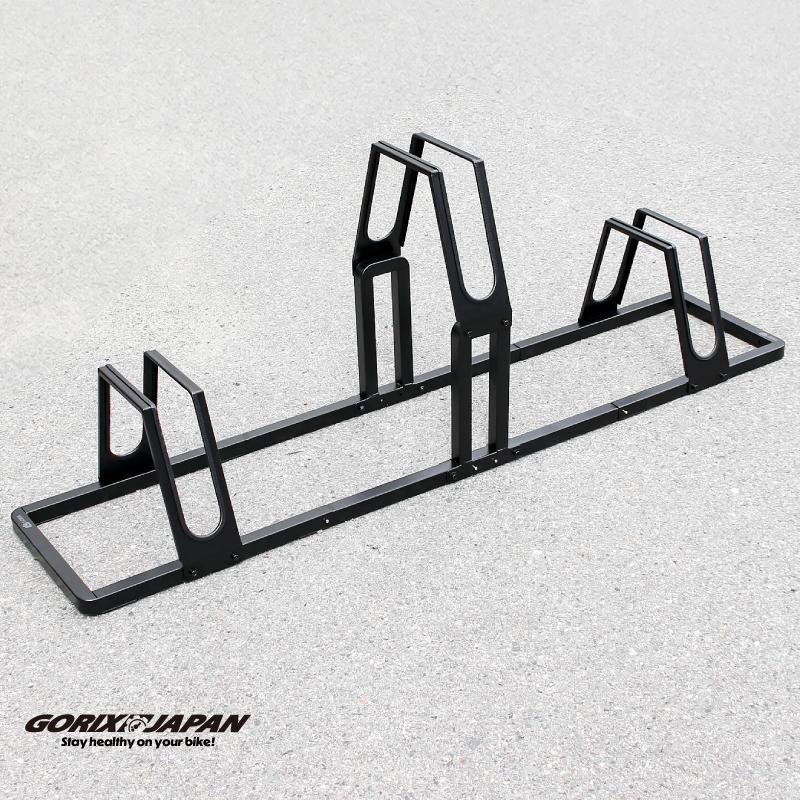 自転車スタンド 3台 転倒防止 強風 屋外 駐輪スタンド 倒れない ロードバイク 電動自転車 クロスバイク 収納台 自転車 スタンド ゴリックス GORIX(GX-LINEUP-3) | GORIX | 13
