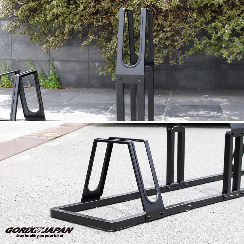 自転車スタンド 3台 転倒防止 強風 屋外 駐輪スタンド 倒れない ロードバイク 電動自転車 クロスバイク 収納台 自転車 スタンド ゴリックス GORIX(GX-LINEUP-3) | GORIX | 14