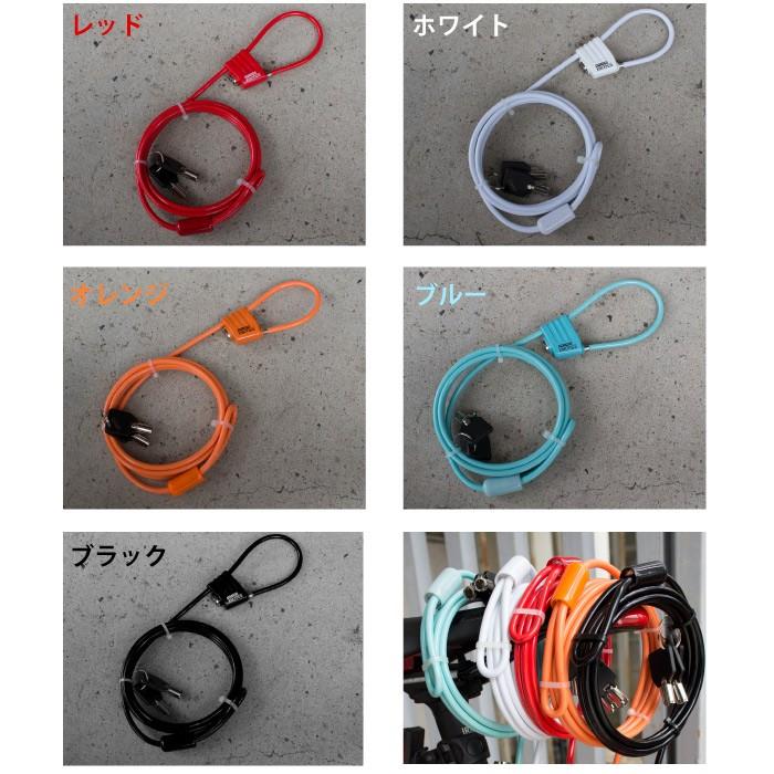 【あすつく 送料無料】GORIX ゴリックス 自転車 鍵 ワイヤーロック カギ式 施錠 鍵式ロック 4.8x2000mm(GX-643) |  | 03
