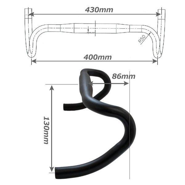 【あすつく 送料無料】GORIX ゴリックス ロードバイク ハンドル SENBA 31.8mm ドロップハンドル ショートリーチ/末広がりタイプ |  | 02
