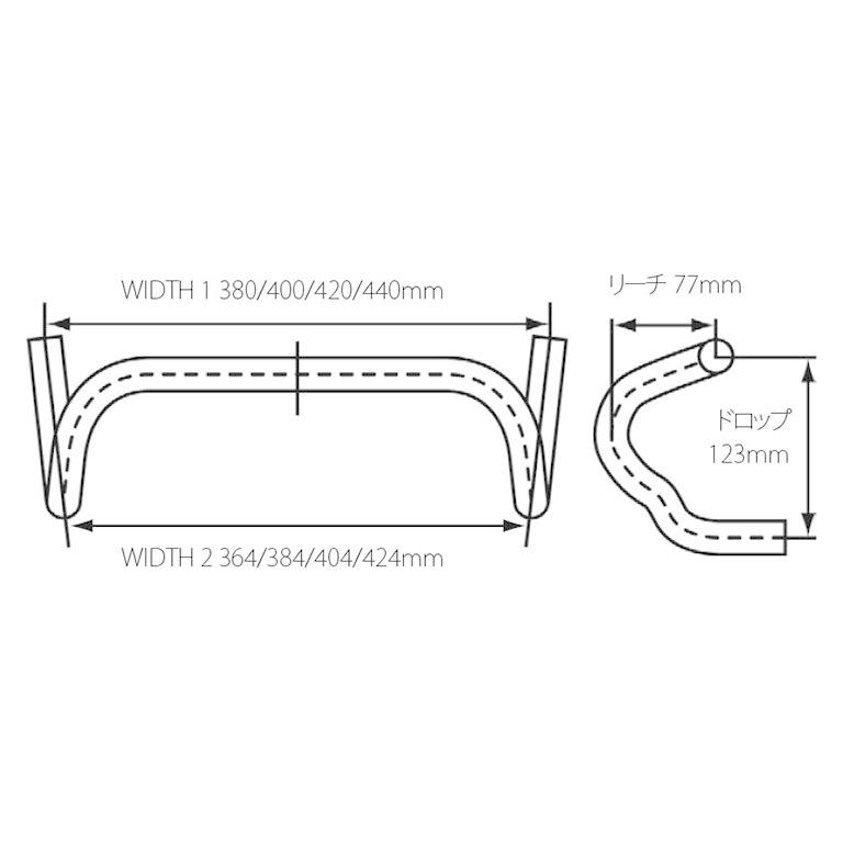 3T ERGONOVA TEAM STEALTH ハンドル 380mm : GORO BIKE - 通販 - Yahoo