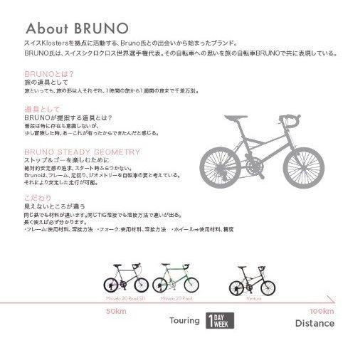 BRUNO ブルーノ SKIPPER STEEL BLACK スキッパー ミニベロ 自転車