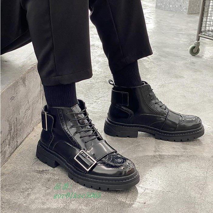 21a W新作 送料無料 歩きやすい ショートブーツ メンズ靴 ハイカット メンズ レースアップシューズ ワークブーツ シューズ エンジニアーツ ショートブーツ メンズ ワークブーツ 秋冬新作 大きいサイズ エンジニアーツ ブーツ Dagl Tg