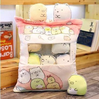 すみっコぐらし 抱き枕 ぬいぐるみ 抱きまくら しろくま ぺんぎん ねこ とかげ 高弾性 快適 柔らかい クッション 座布団 携帯枕 コスプレ小物 萌えグッズ｜gos365shop｜13