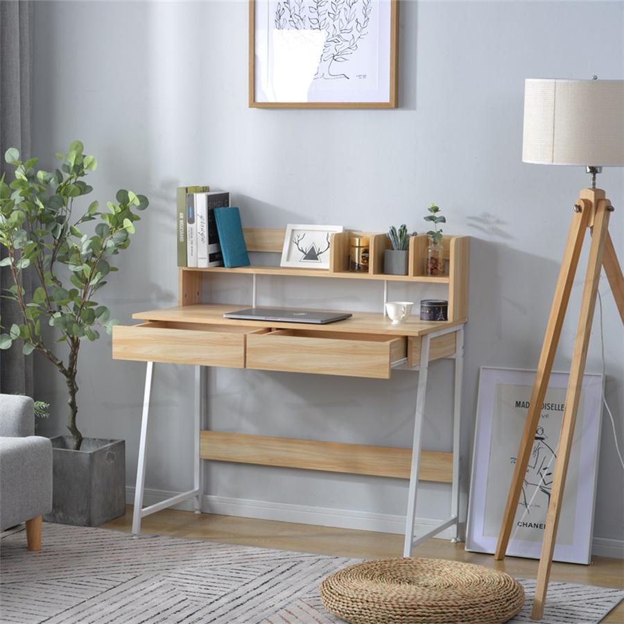 パソコンデスク 引き出し付き デスク おしゃれ 北欧 木製 収納付 座デスク ミシン台 机 おしゃれ シェルフ付きデスク 学習机 勉強机 オフィス机 Zz 12 ゴーゴーストア 通販 Yahoo ショッピング