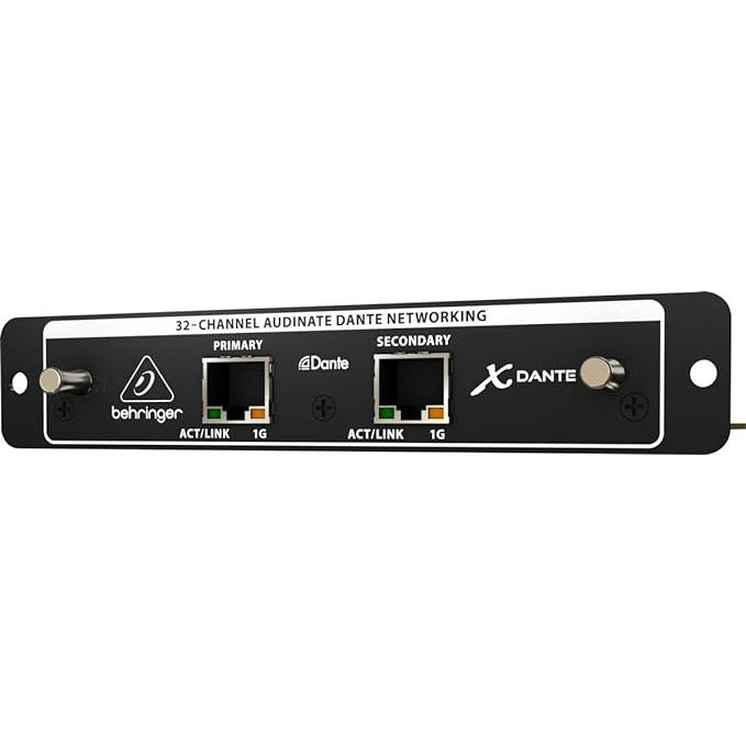 激安公式通販サイト Behringer X32用オプションカード DANTEネットワーク用インターフェース 24bit 44.1kHz/48kHz対応 X-DANTE ブラック