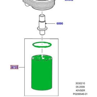 在庫品限り GENUINE LAND ROVER OIL FILTER LR3 4.0 V6 LR4 V6 OEM NEW LR029240