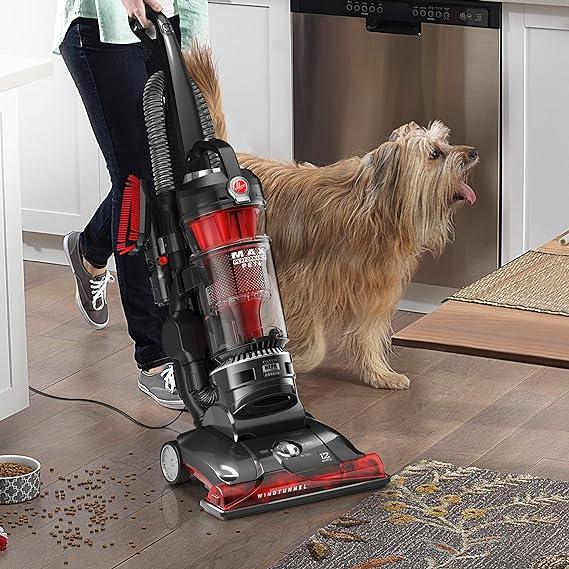 世界どこでも無料発送 Hoover WindTunnel 3 Max Performance Pet， Bagless Upright Vacuum Cleaner， HEPA Media Filtration， For Carpet and Hard Floor， UH72625， Red