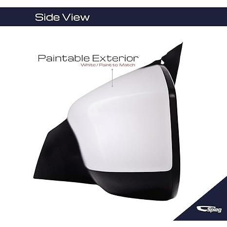 絶対的存在へ。手放せない極上 Spieg NI1320238 Driver Side Mirror Replacement for Nissan Sentra 2013-2015 Power Paintable White 3PIN (LH)