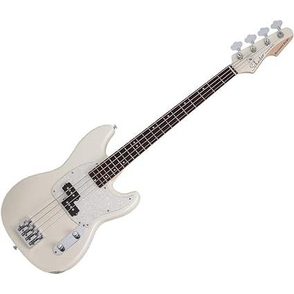圧倒的高評価 Schecter 1442 Banshee Short Scale Bass Guitar， Olympic White