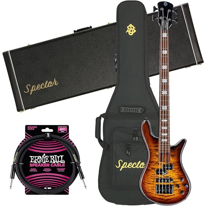 Spector EuroBolt 4 Bass Guitar Tobacco Sunburst Gloss, Spector NS