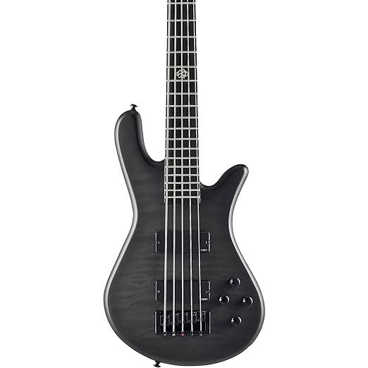Spector NS Pulse II 5 Bass, Black SM, Spector Hardshell Case Bundle