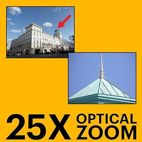 海外輸入商品 KODAK PIXPRO AZ255-BK 16MP Digital Camera 25X Optical Zoom 24mm Wide Angle Lens Optical Image Stabilization 1080P Full HD Video 3 LCD Vlogging Camera