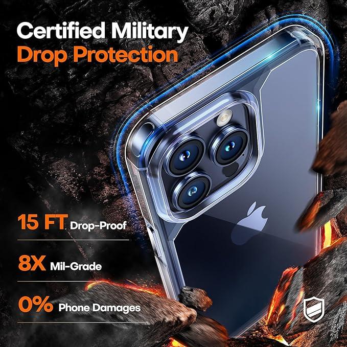 TAURI iPhone Pro用ケース YJ 1+2+2 クリア (2023) : 五彩電装 TAURI iPhone Pro用ケース YJ 1+2+2 クリア (2023) : 五彩電装