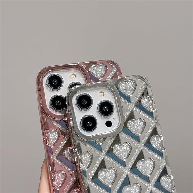 AmazFCCY グリッターケース iPhone 15 Pro 6.1インチ用 かわいい 3D