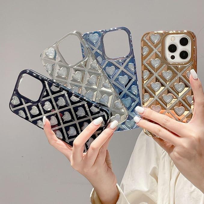 AmazFCCY グリッターケース iPhone 15 Pro 6.1インチ用 かわいい 3D