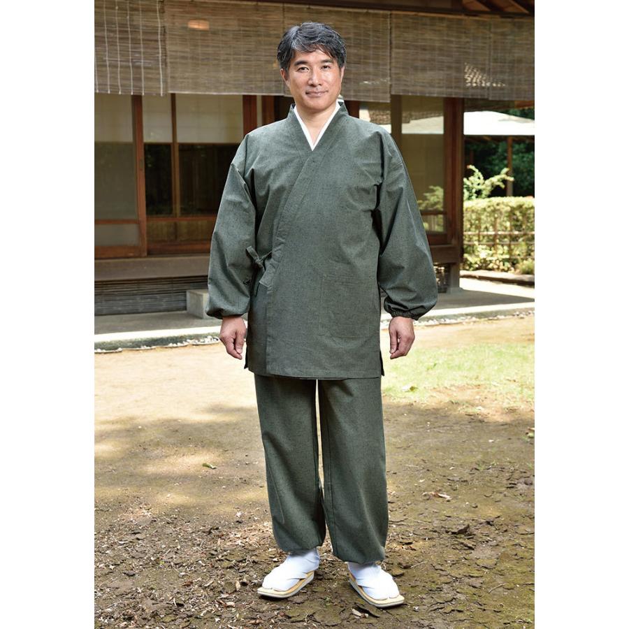 作務衣 メンズ さむい 男性用 寺用 春夏用 洗える 大きいサイズ [紬織作務衣 (3L-7L)] 父の日 送料無料 : 作務衣専門館 五彩堂 ...