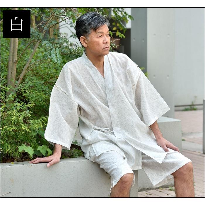 涼感 甚平 甚兵衛 夏祭り メンズ 男性用 紳士 洗える 涼感しじら織甚平 黒 白 茶 グレー 紺 M Ll 敬老の日 父の日 ギフト G1034 作務衣専門館 五彩堂ショップ 通販 Yahoo ショッピング