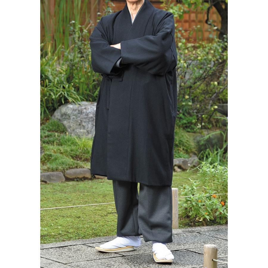 作務衣用 ウールコート メンズ 男性用 寺用 秋冬用 日本製 [高級ウール