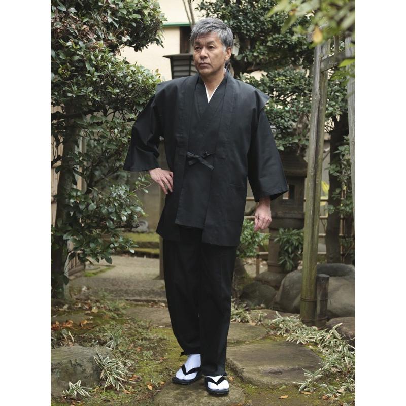 綾織 羽織 コート 作務衣用 メンズ 男性用 春 秋 冬 日本製 [綾織り