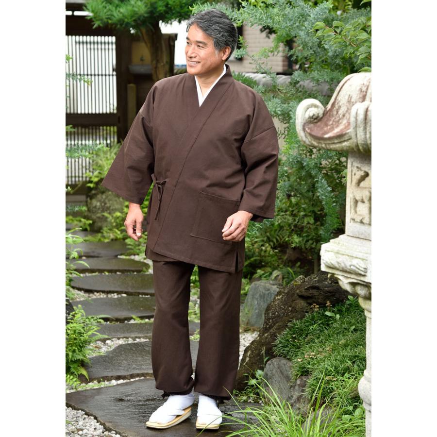 作務衣 メンズ 男性用 春秋用 日本製 綿100％ 厚織雲糸作務衣(紺・青 