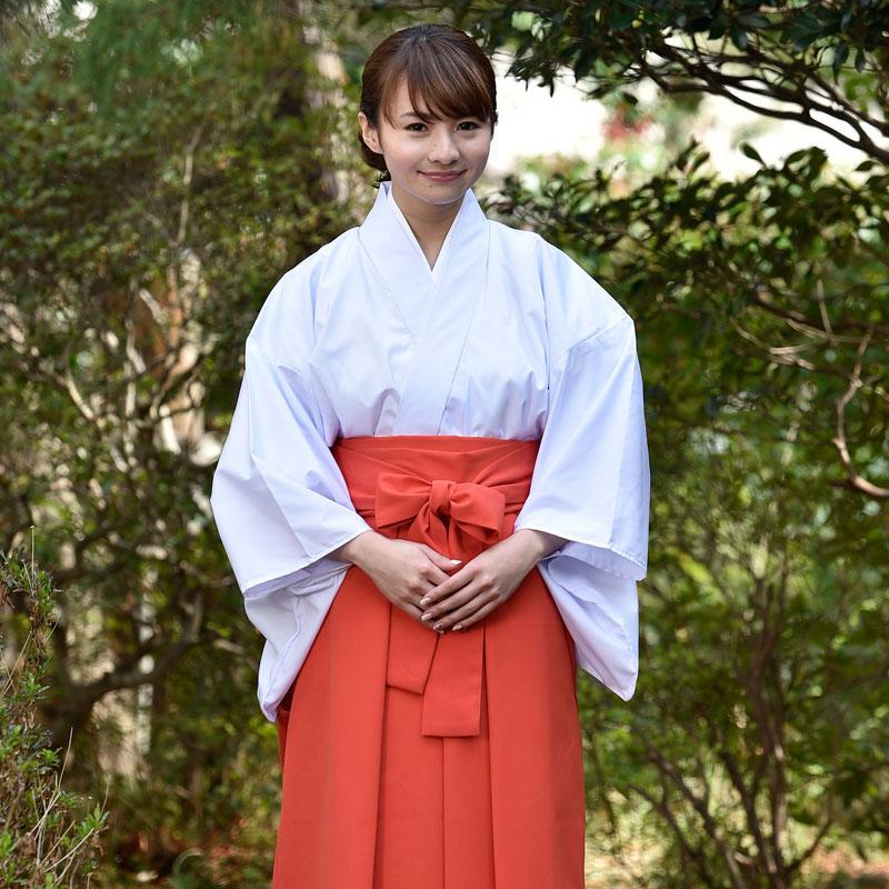 合用　白衣　神社　装束　巫女　神職　女性用 白衣 はくえ びゃくえ びゃくい 法衣 行衣 巫女 神職 僧侶 女性 婦人