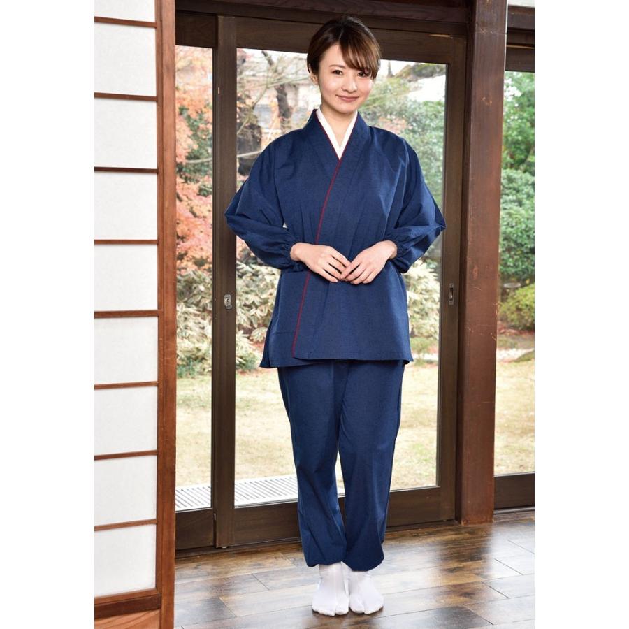 作務衣 レディース 女性 婦人用 春秋 通年 綿100％ 和装 和服 日本製 