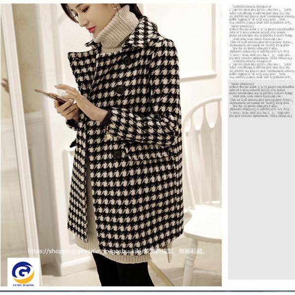 48 割引新作ウエア ジャケットレディースフォーマルコート千鳥格子コートチェスターコートコートアウターチェック柄通勤長袖通学秋冬大きサイズ アウター レディース服 Coyoterungolf Com