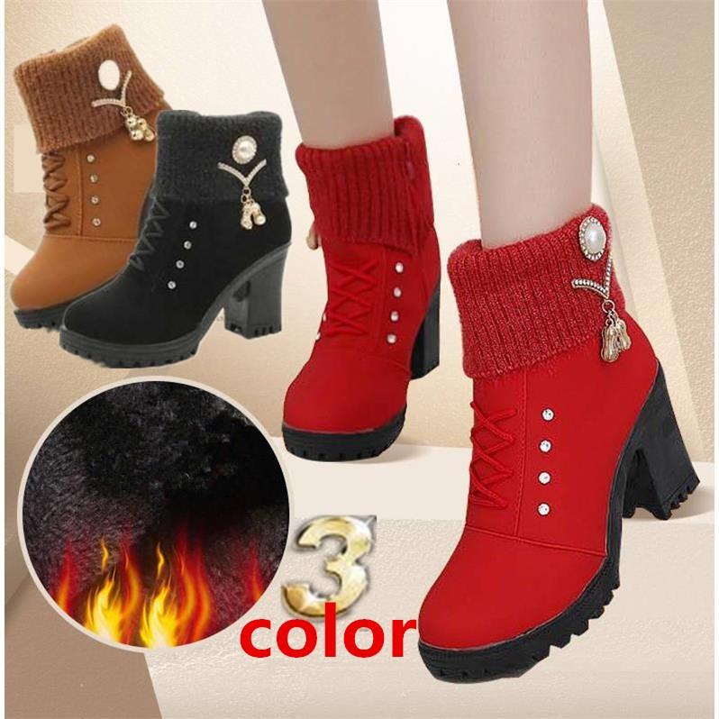 ショートブーツ 秋 冬 人気 ブーツ レディース ローヒール 大きいサイズ 靴 カジュアルシューズ 美脚 歩きやすい 着痩せ効果 25 Off