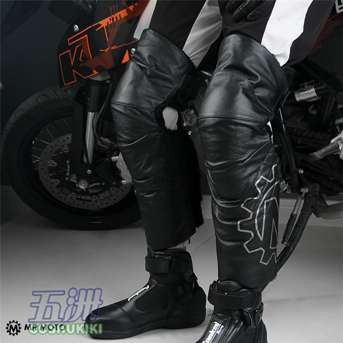 バイク チャップス プロテクター レザー バイクウェア バイク用 自転車