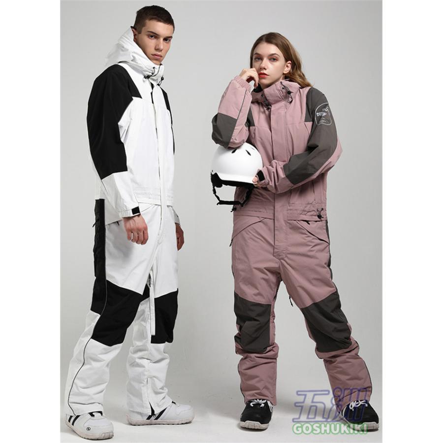 即発送可能 防寒フード スキー レディース メンズ オールインワン ワンピース ツナギ ウェア スノーボードウエア ワンピース 防寒快適スノーボード ウェアツナギ Snow アウトドア スノーボード 保温 防寒 防風 ウエア Redsaludgranchimu Pe