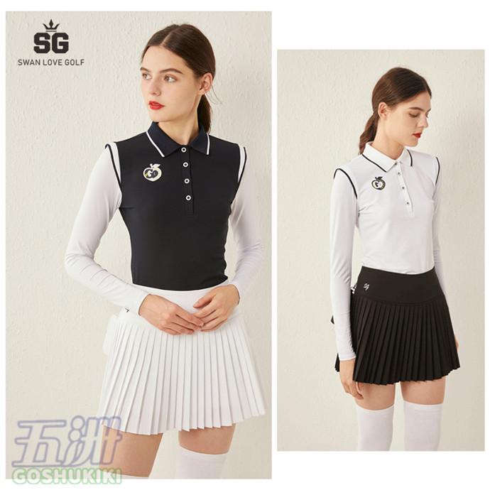ゴルフウェア レディース ゴルフ トップス スカート スカート セット レディースウエア 2点セット インナーパンツ付スカート おしゃれ 五洲機器のゴルフウェア かわいい 23gsset19 ショート丈 新作 ミニスカート 五洲機器