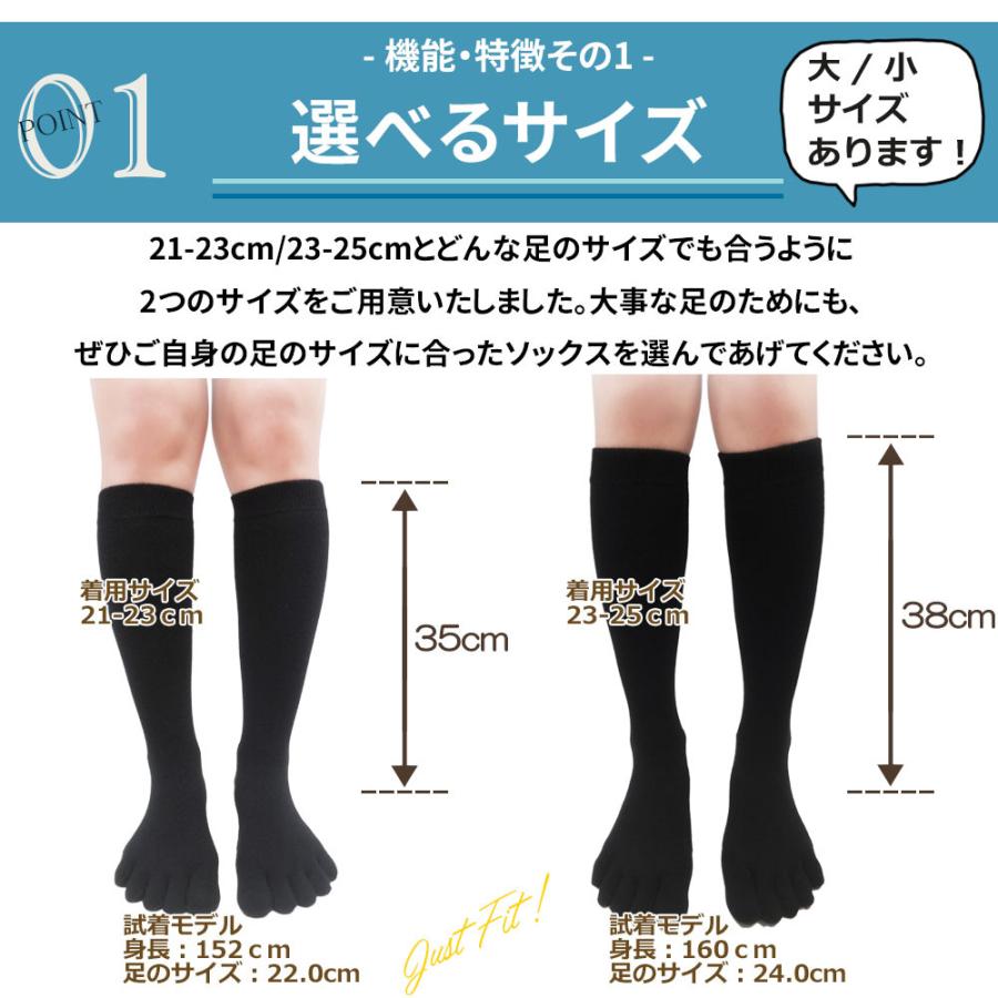 5本指 ソックス 綿100 厚底 ハイソックス 3足 五本指 靴下 レディース 冷え取り ハイソックス ロング 冬 防寒 綿 仕事 白 黒 無地 抗菌 防臭 水虫 消臭 Gft B5 五本指靴下専門店アスカ 通販 Yahoo ショッピング