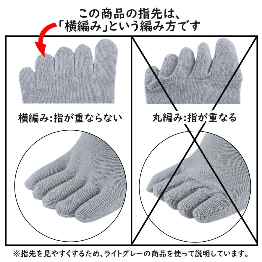 五本指 ソックス 5本指 靴下 メンズ 厚手 黒 綿 無地 つま先かかと補強 登山 |  | 13