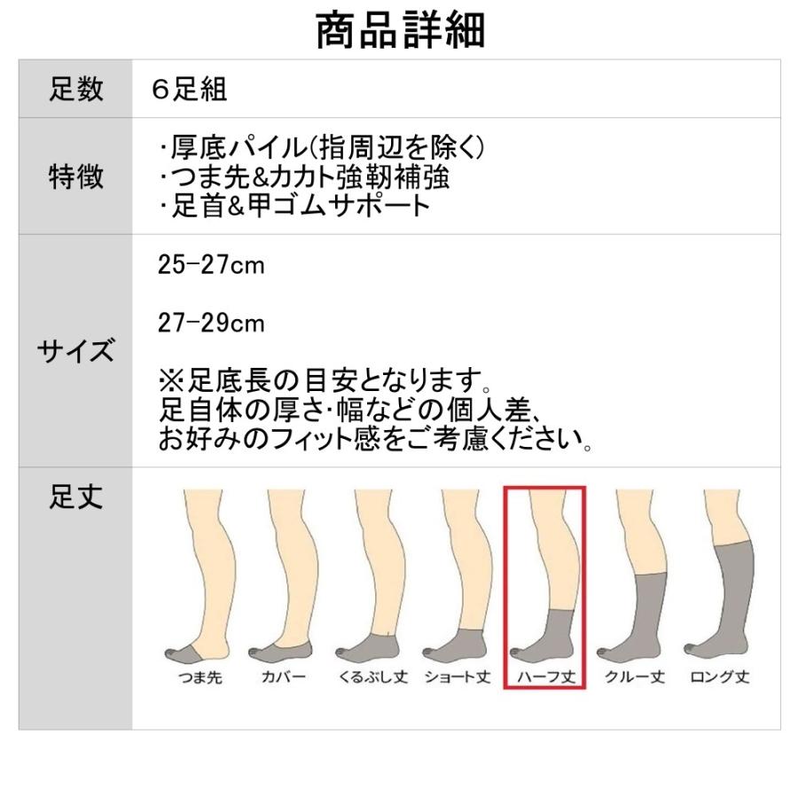 五本指 ソックス 5本指 靴下 メンズ 厚手 黒 綿 セット無地 つま先かかと補強 厚底 登山｜gosox｜07