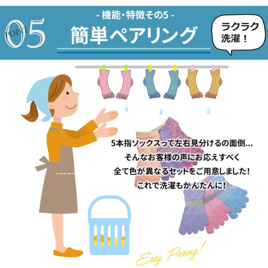 五本指 ソックス 足甲メッシュで高通気性 3足 5本指 靴下 メンズ くるぶし 脱げない 綿 スポーツ 黒 無地 抗菌 防臭 水虫 消臭 NON｜gosox｜06